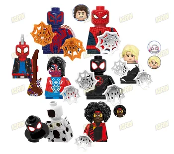 Marvel Superheros Minifigs Superhero Movie Spider Building Bricks Figures Figure Custom Educational Small Plastic MOC DIY Toy