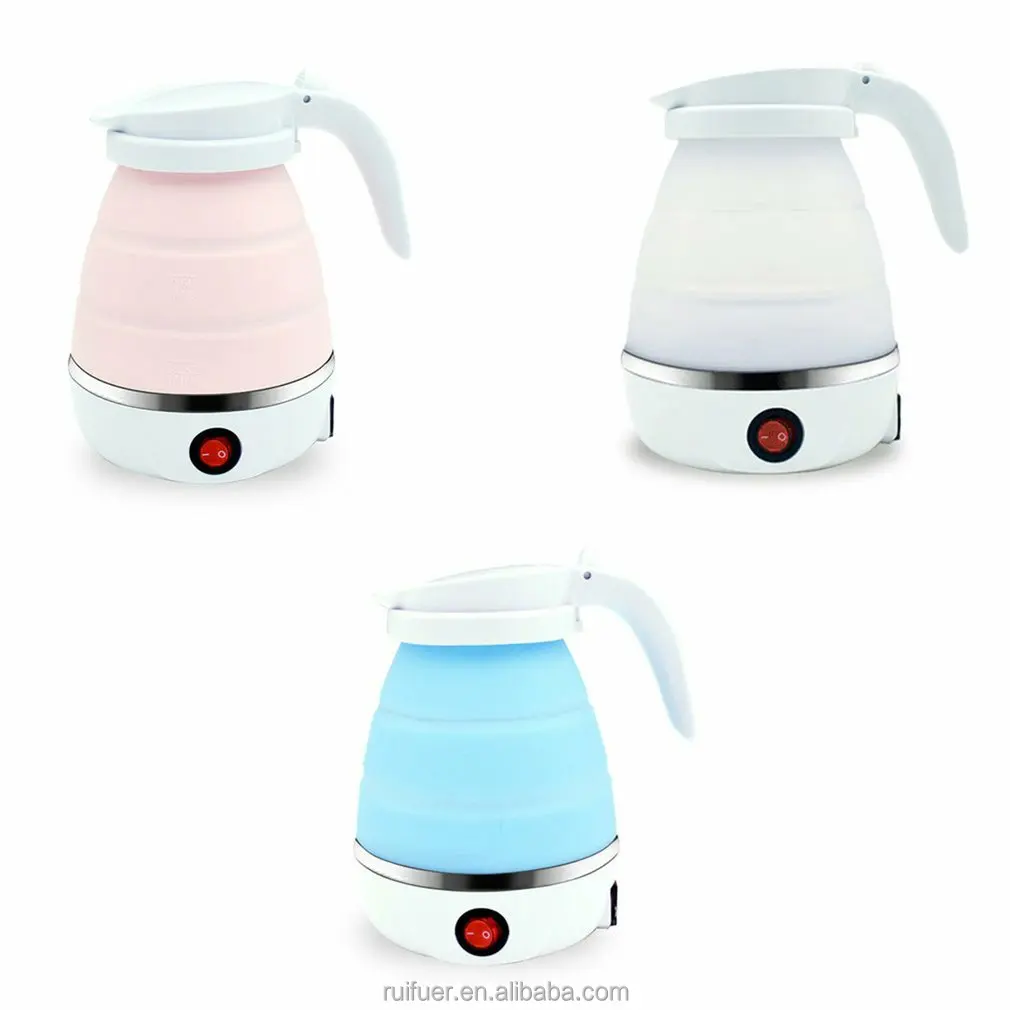 Foldable electric kettle travel silicone mini portable kettle