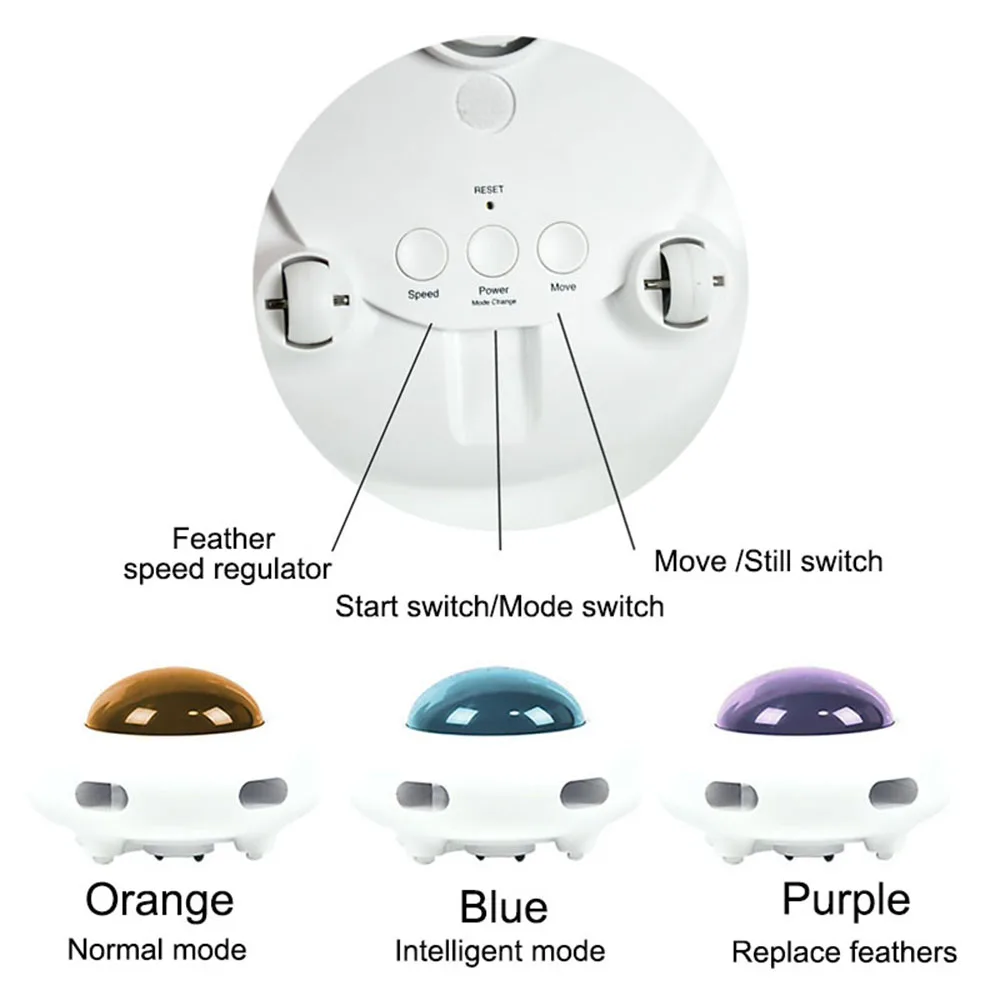 Cat Toy Hunt Usb Charging Ufo Pet Turntable Catching Training Toys