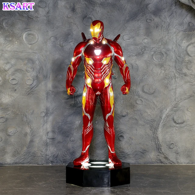 Factory custom large Iron Man indoor resin sculpture life-size miracle hero