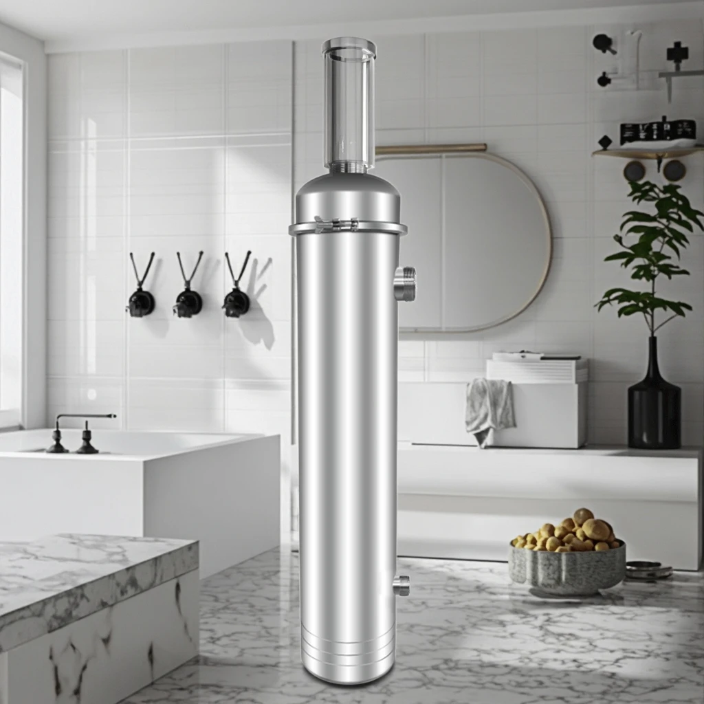 Hệ thống lọc nước vòi sen cho toàn bộ ngôi nhà, màng lọc UF bằng thép không gỉ với độ lọc 0,01 micron, tự làm sạch thủ công, di động, lưu lượng 40.000 L/giờ