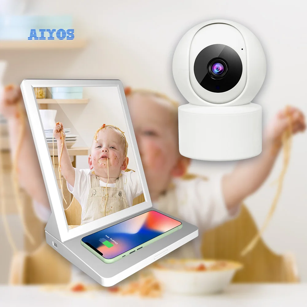 9.7 inches Digital Wifi Photo Frame Wireless Security Camera Digital Baby Monitors Mount Baby Monitor with Screen