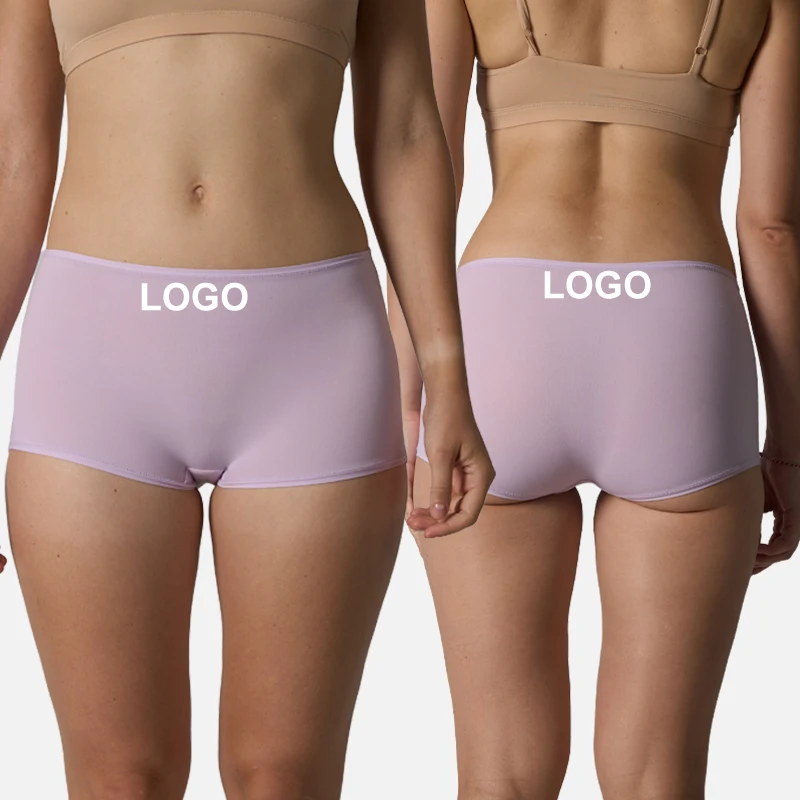 SK1218 Women's Panties Comfortable Traceless Ice Silk Mid-Waist Yoga Crotch Anti-Bacteri