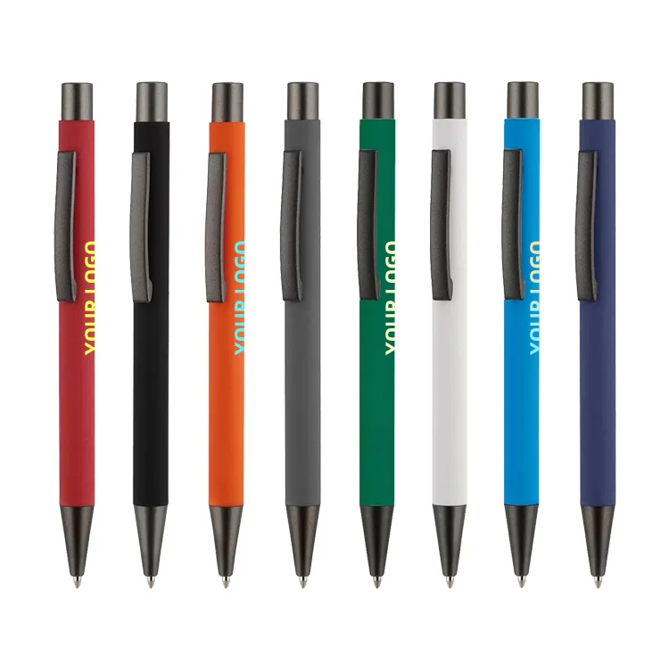 Хит продаж дешевые рекламные подарочные металлические шариковые ручки с пользовательским логотипом
