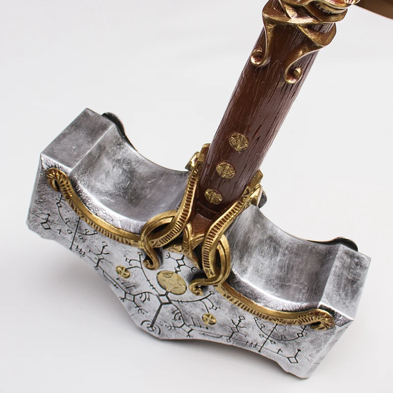  Thor's Hammer in GOW,Role-playing Props,Made of Polyvinyl  Chloride,Used for Collection and Role Playing : Toys & Games