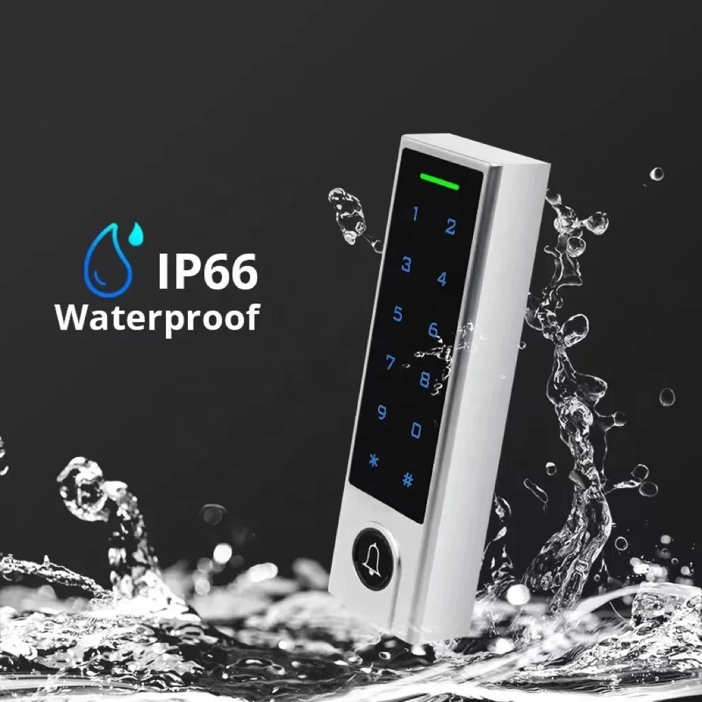IP66 Waterproof WiFi TTlock App Smart Reader RFID Biometric Fingerprint Doorbell Elevator Access Control System