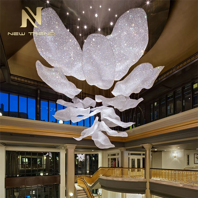 CPL-11 Modern Design Ballroom Hotel Lobby Hall Decoration Lighting Crystal Ceiling Chandelier