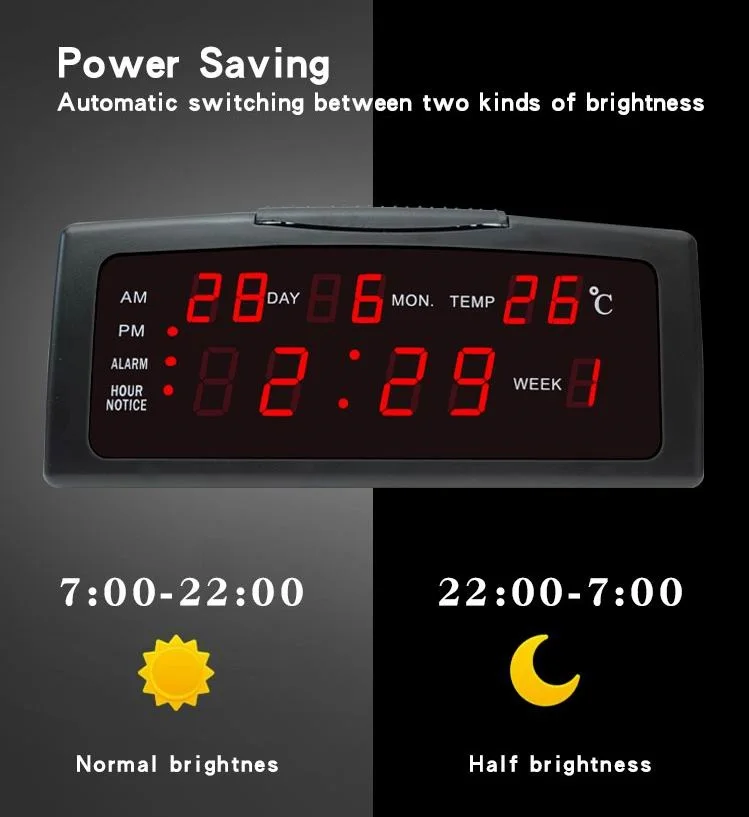 Orologio Sveglia Digitale Nako NA-669 Calendario Data Temperatura Cronometro moc 