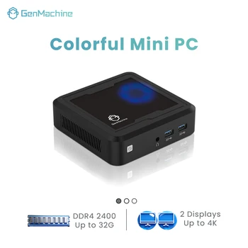 Mini PC GenMachine AMD Ryzen 5 3550H, 8GB RAM, SSD 256GB, Wifi 5