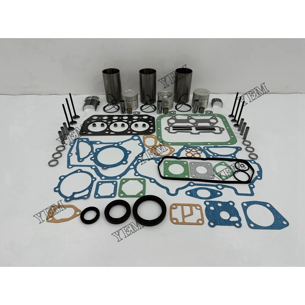 K3E Overhaul Kit With Engine Valves Bearings Piston Rings Full Gasket Set Liner Kit for Mitsubishi