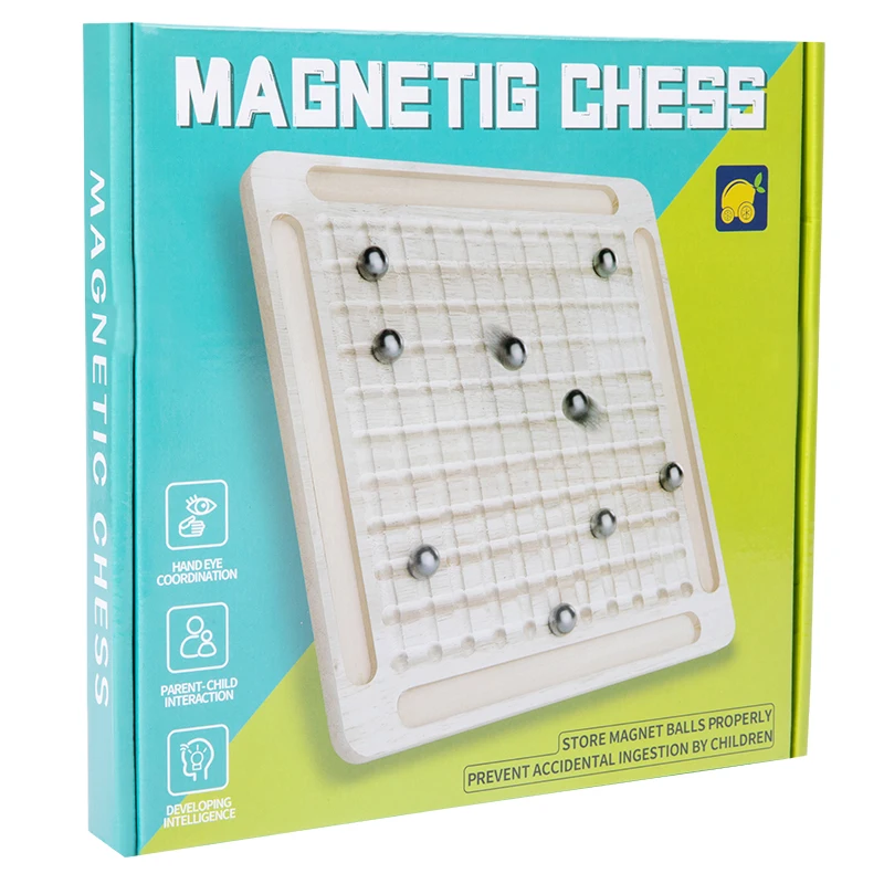 2024 Wooden Magnetic Chess Board Game Portable Magnetic Battle Table ...