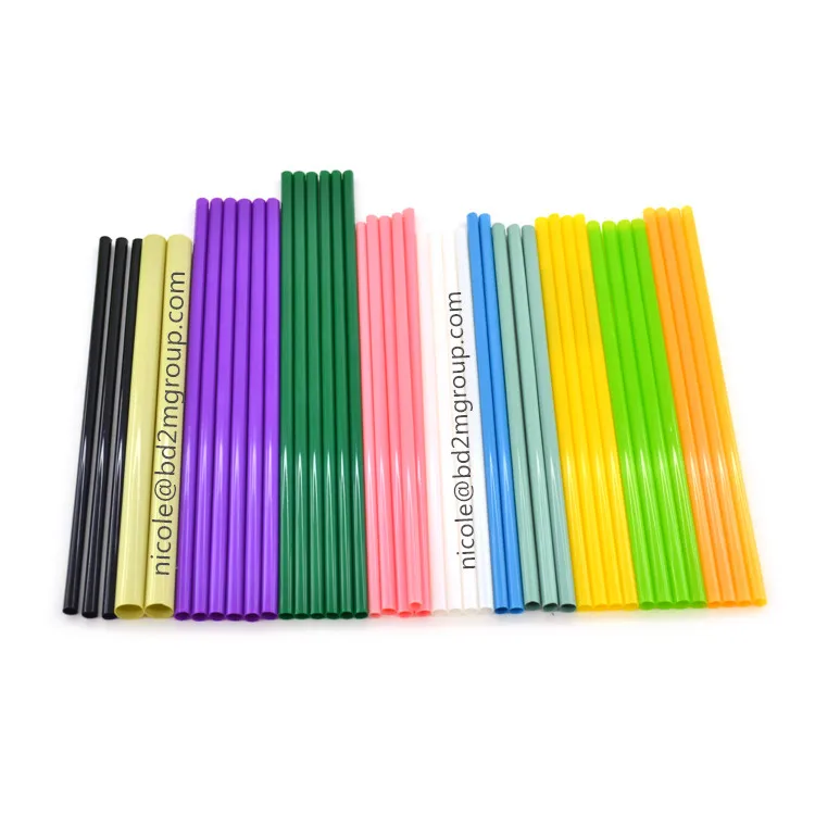 Disposable Pla Straw with Custom logo Printed Plant Based Straw 3mm 5mm 6mm 8mm 10mm 12mm