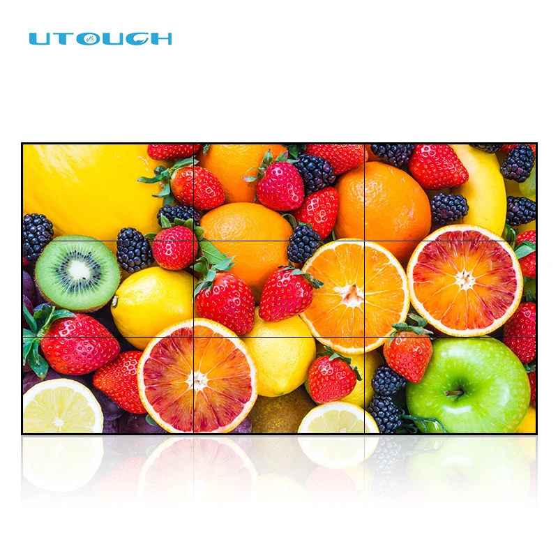 46 Inch LCD Screen Advertising Display 3.5mm Seamless Large Touch Screen Wall Panels Bf Video Player