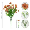 Small bunch of flowers with 7 branches - orange