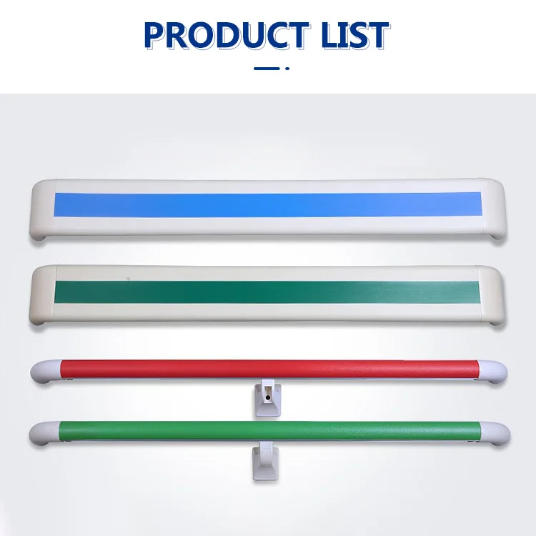 Shockproof Hospital Corridor Handrail Anti-Collision Design Armrest Secure for High-Traffic Areas ISO Certified Quality