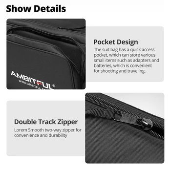 105cm 75cm Padded Case for Photography Equipment Shooting Kit for Tripod Light Stand Umbrella Photo Studio Accessories Carry Bag detail image