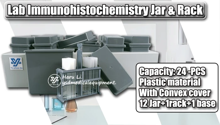 Medical Slide Staining Jar And Staining Rack