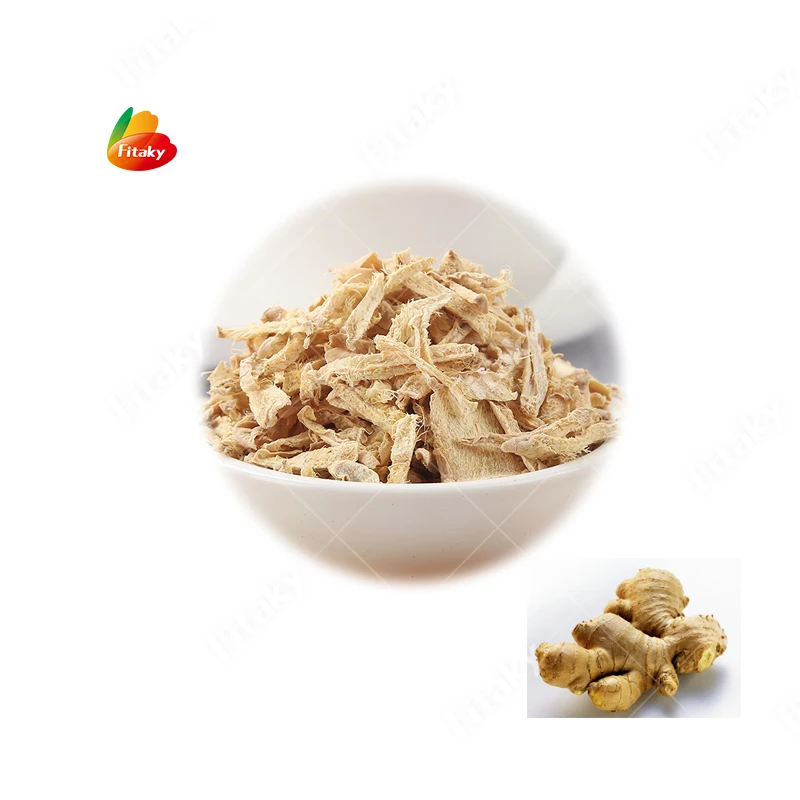 Wholesale Dehydrated Ginger Dry Flakes Silk for Sale Air Dried