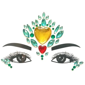 face gems large bindi sticker crystal festival face jewels self adhesive glitter forehead bindis