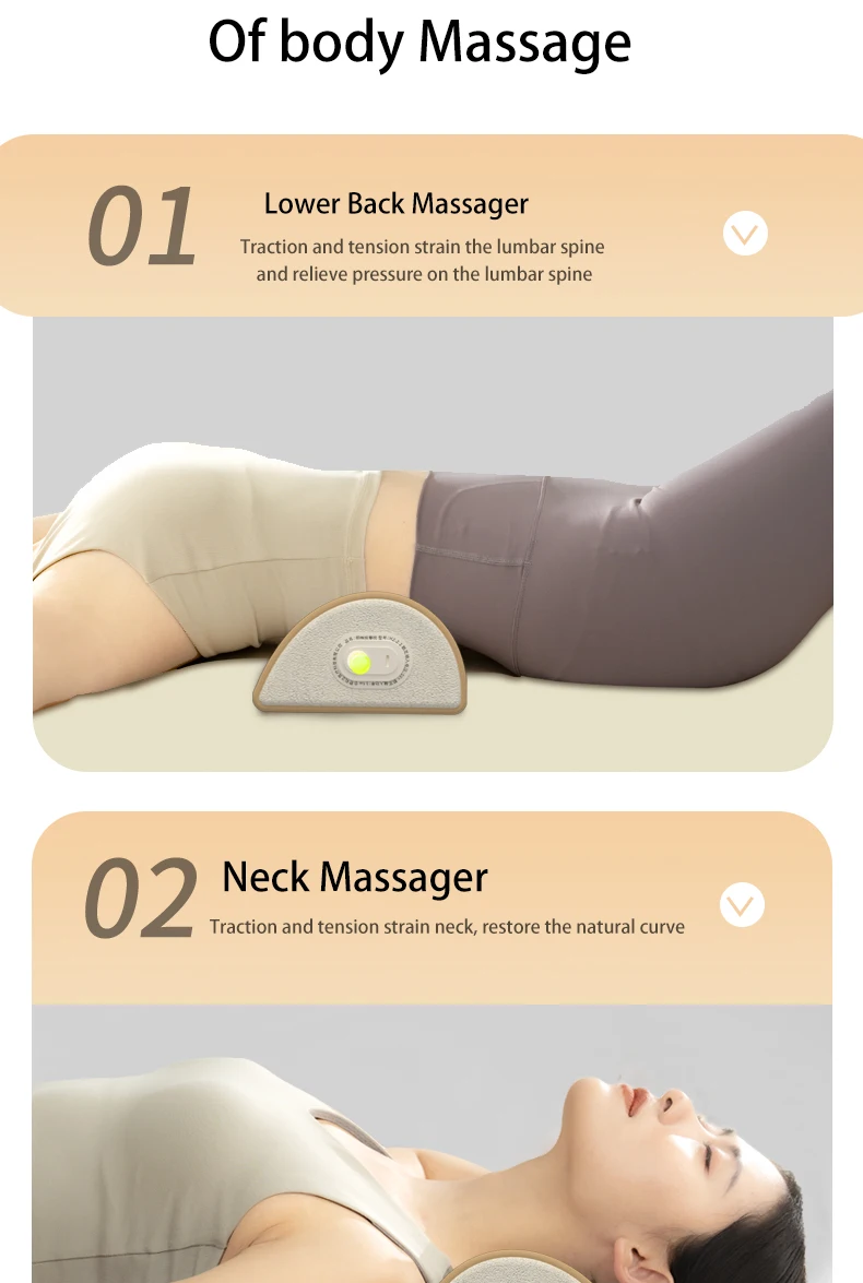 Electric Neck Massage Pillow Vibration Head Massage Pillow Cervical Spine Support Cushion