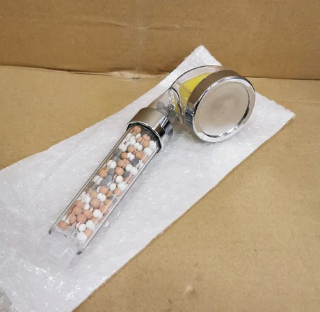 Bathroom Ionic Mineral Beads Vitamin C Filtered Handheld Shower Head Aroma
