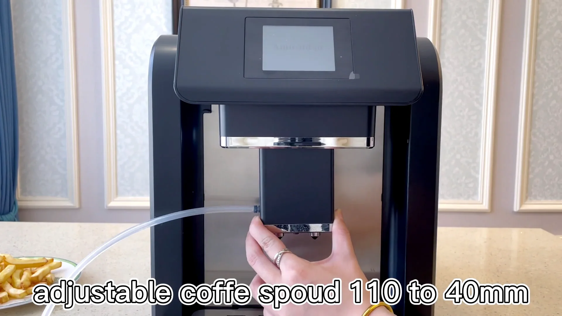 19bar Pressure Pump With Milk Frother For Cafe Americano Latte And