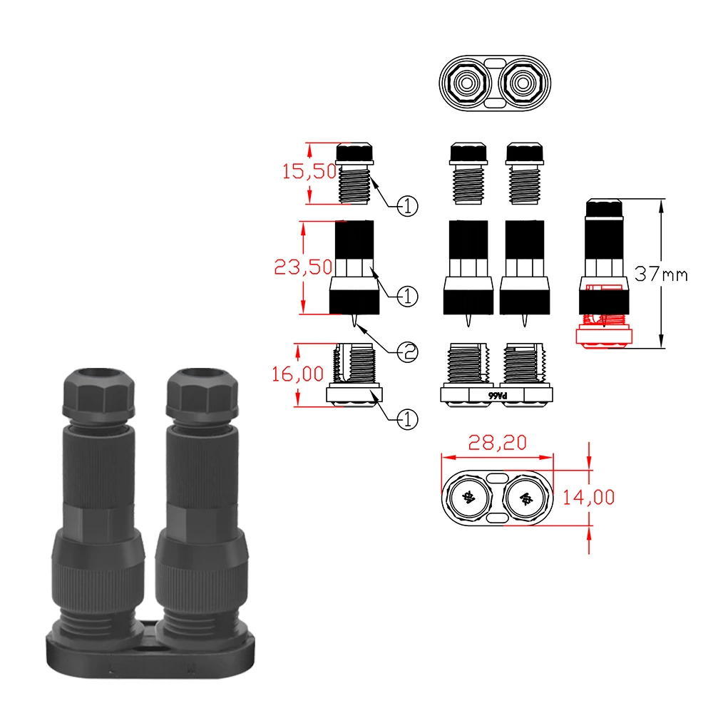 YXY Insulation Piercing Connector Low Voltage Dual Fast Wire Connector for Replacement Landscape Light