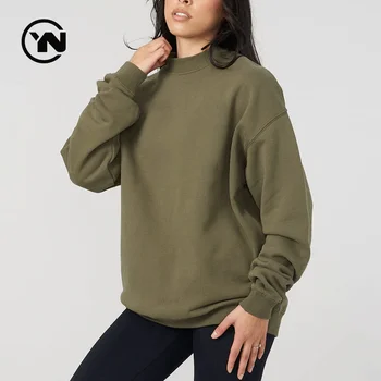 2024 Wholesale Custom Made Crewneck Sweatshirts Sweater Sweatshirts With Your Own Logo For Women Oversize Pullover Sweatshirts