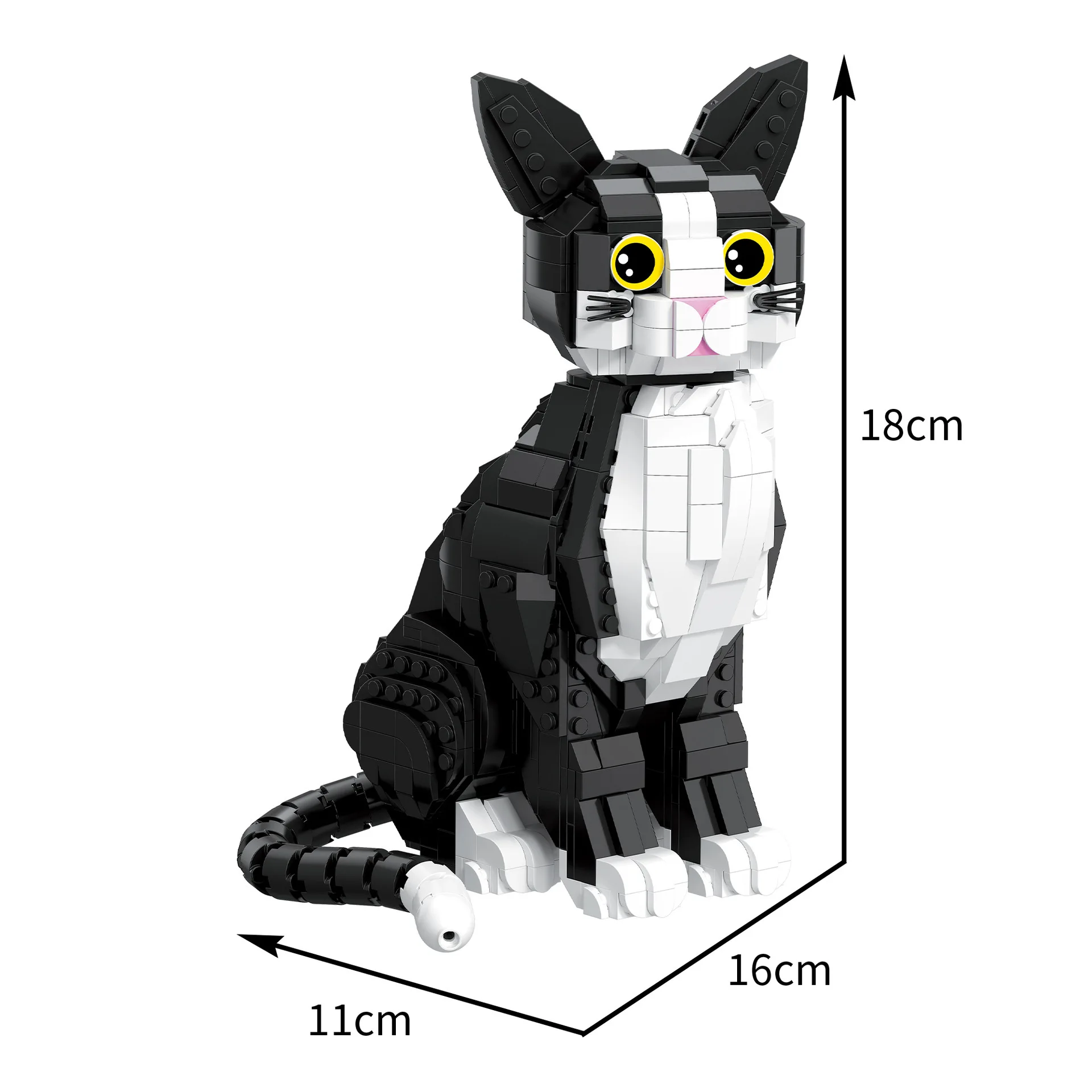 Zhegao 3.6 Mini 662501 ABS Cat Building Blocks DIY Toy