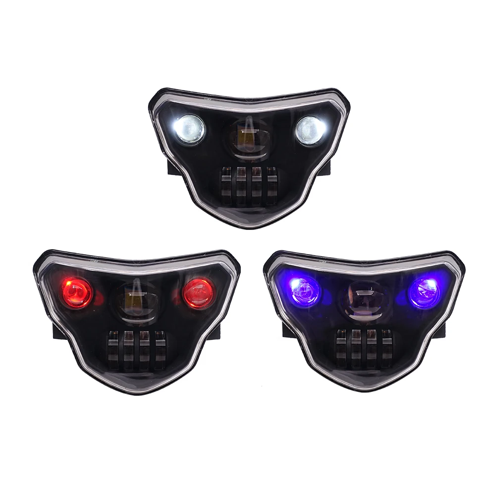 Three-color modified Angle Eyes LED Motorcycle headlight assembly for BMW G310 supplier