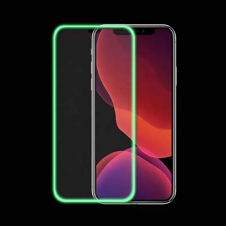 Luminous Tempered Glass for iPhone 9H Screen Protector Mobile Phone Film Night Glow in Dark samsung