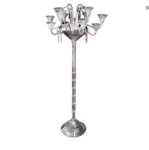 JACKSUN Baccarats French Luxury Contemporary LED Blue Linen Shade Floor Lamp with Modern Mille Nuits Premier Crystal