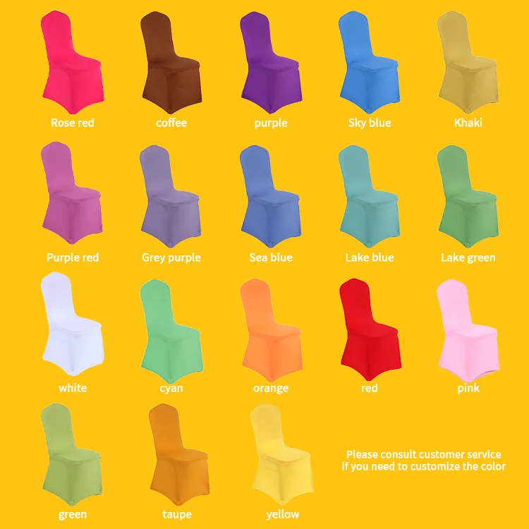 Wholesale White Stretch Spandex Wedding Chair Covers For Wedding Party