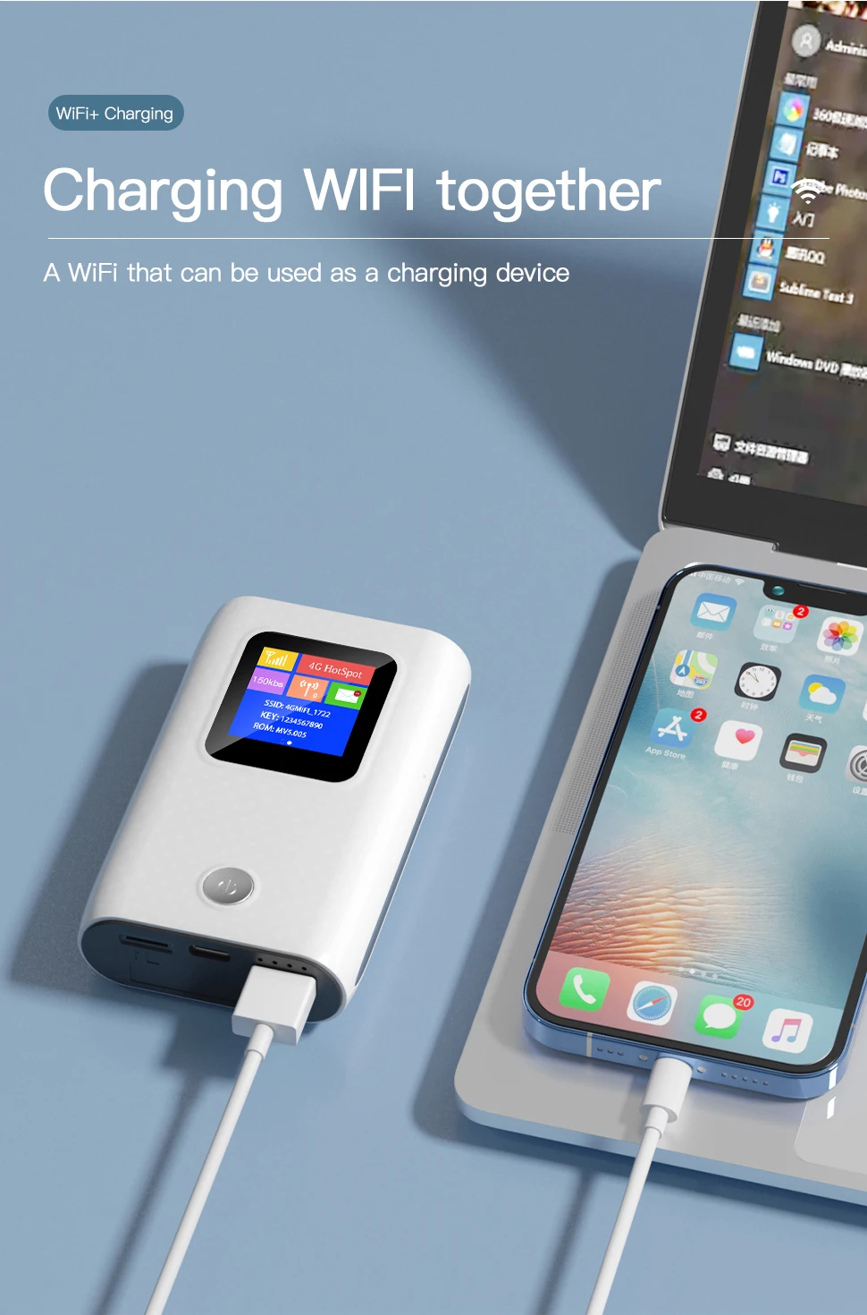 LTE Router 6000mAh Battery Power Bank Pocket Hotspot Mobile 4G  Router With Sim Card Slot Travel Wireless Portable  WiFi