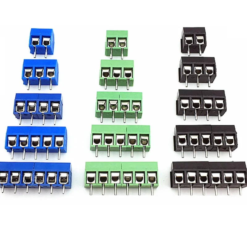 Morsettiera PCB A 2 Pin Greluma - 120 Pezzi, Passo 5 Mm, 300V 16A, Colore Blu, Per Cablaggi Elettrici - Foto 13