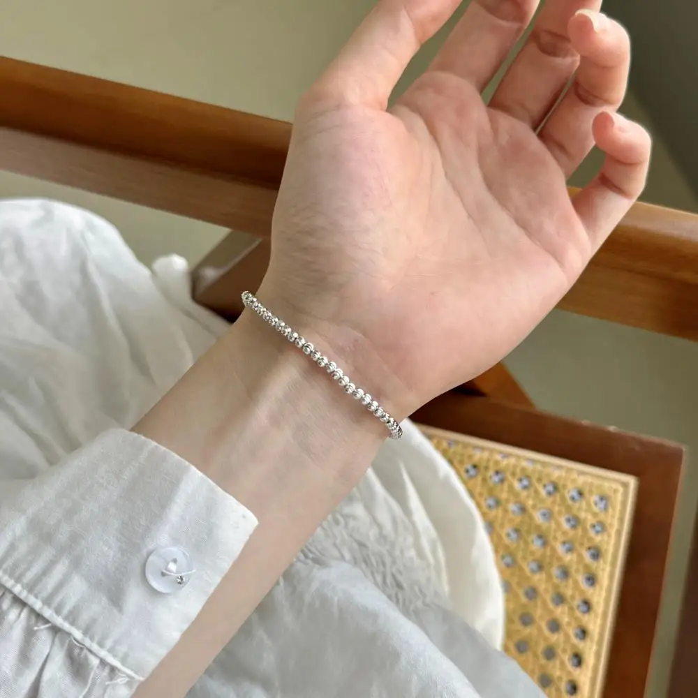 KAKODIY Luxury 18K Gold Plated Adjustable 925 Sterling Silver Bead Jewelry for Women Organized Stackable Bracelet detail 7