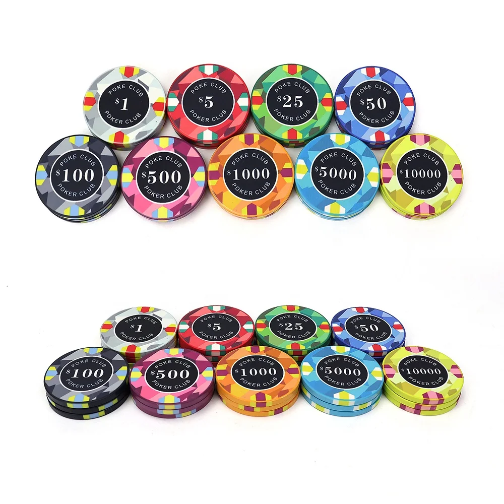 Custom 10g Ceramic Poker Chips for Casino Games