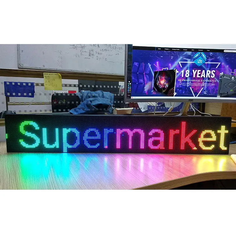 Led Board Display 128X32 Dot Matrix Led Module P4 Booth With Pantallas Led Billboard Signs for Cars Small Led Ticker Display