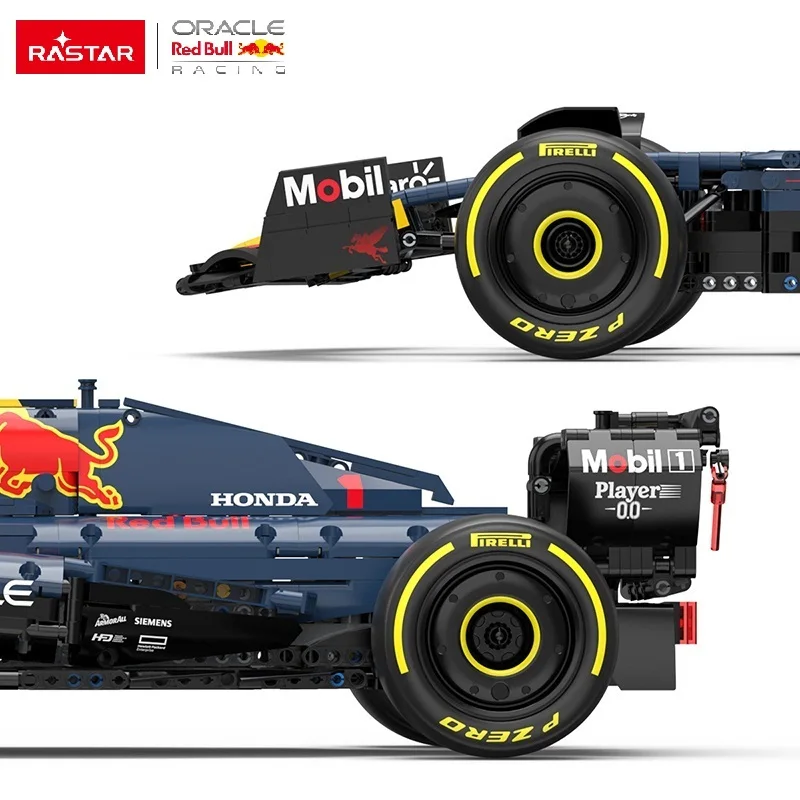 Rastar 2464pcs Oracle Red Bull Racing RB19 RC Car Toys Building Blocks Fit Bricks Models DIY Education  F1 Car Toys