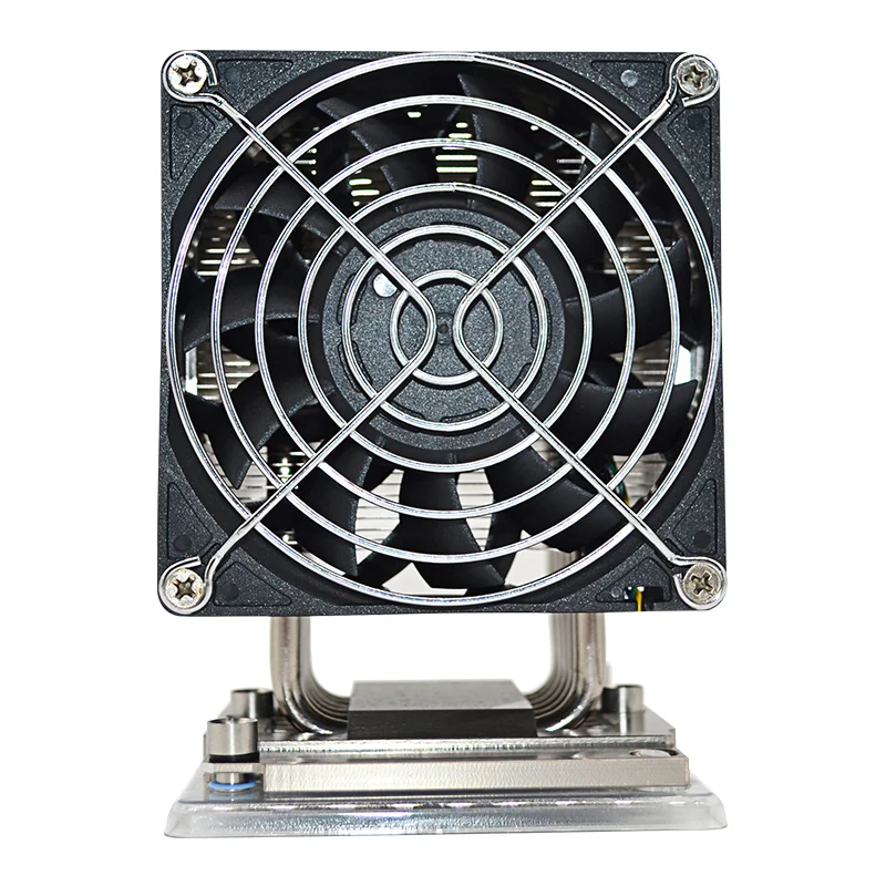 LGA 3647 Rectangular Silent CPU Cooler for PC Large Volume 4U Active Radiator with 4PIP Heatpipe Type for Server Cooling