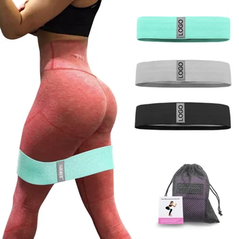 Aolikes Adjustable Unisex Booty Band Hip Circle Loop Resistance Band Workout Exercise for Legs Thigh Glute Butt Squat Bands