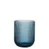 Bicchiere d'acqua blu corto