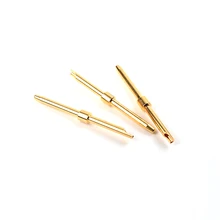 precision electric solder brass gold plated pcb pins male contact terminal