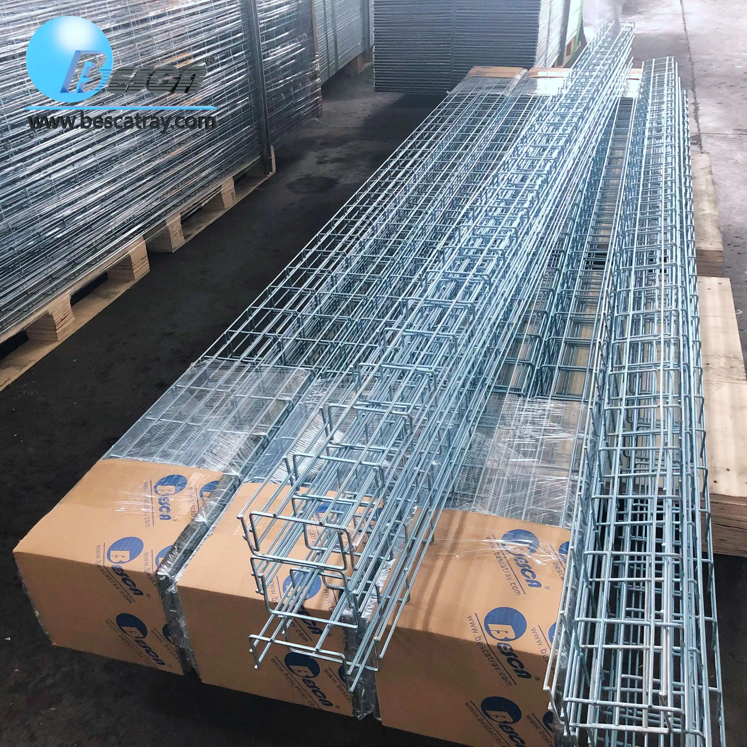 Stainless Steel Wire Mesh Cable Tray Straight Type Zinc Plated Steel Cable Tray Manufacturer