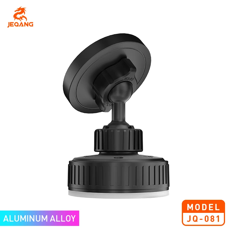 Jeqang-081 Premium Compact Dashboard Magnetic Car Phone Mount Secure Grip Holder Multi-Scenario Travel Stand Made Plastic