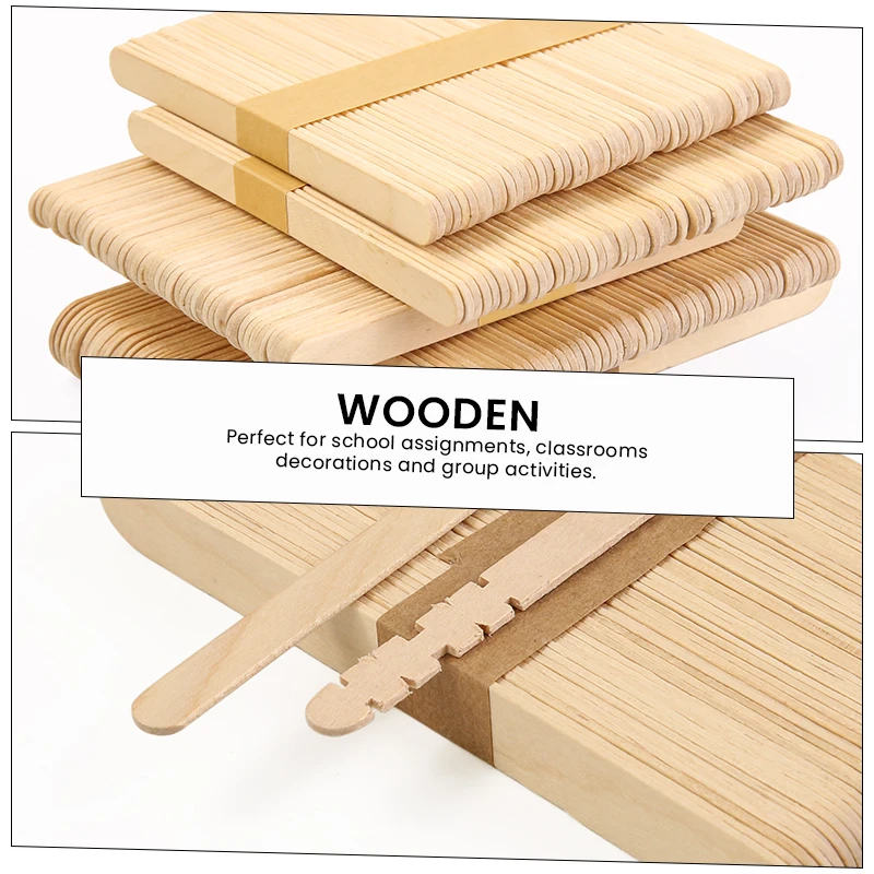High Quality Customized Popsicle Ice Cream Sticks Biodegradable and Engraved in Different Sizes Factory Price
