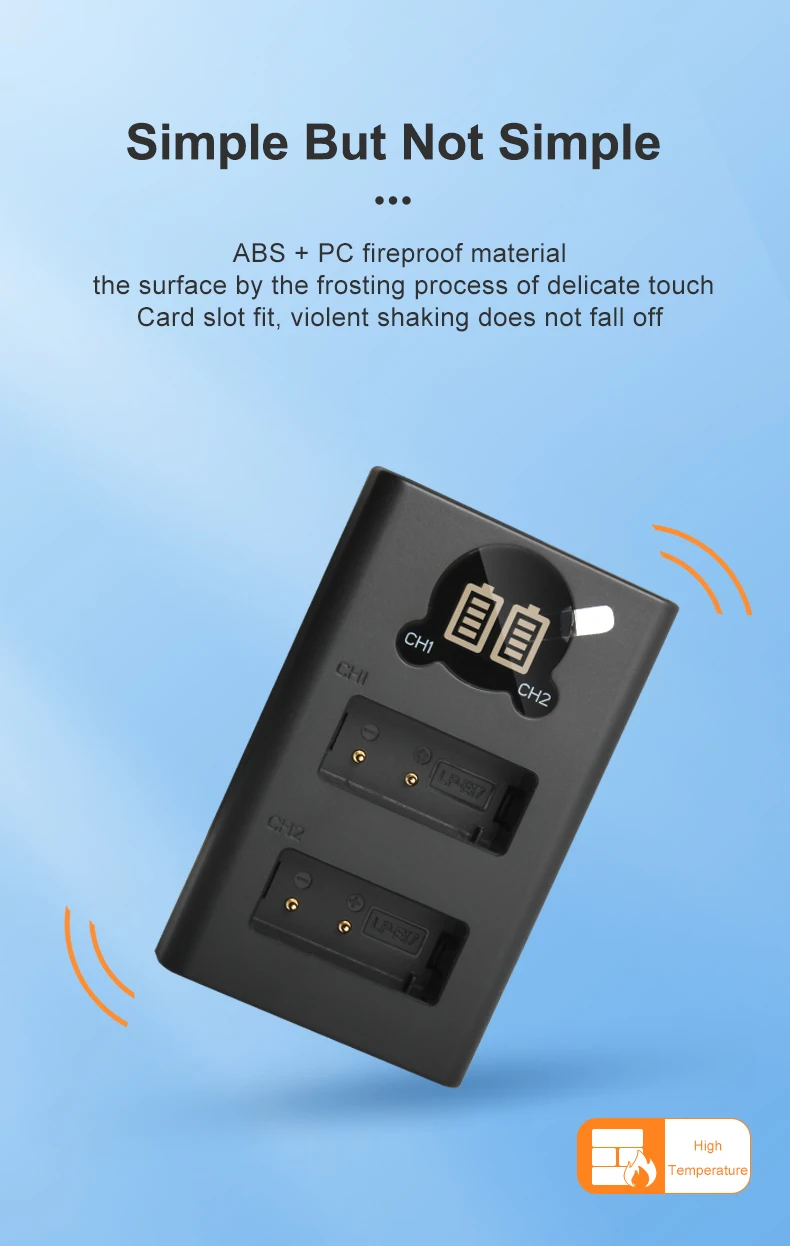 RingTeam LP-E17 LP E17 Small LCD Display Battery Dual Charger With Micro TYPE-C For Canon 750D 800D 77D Camera supplier