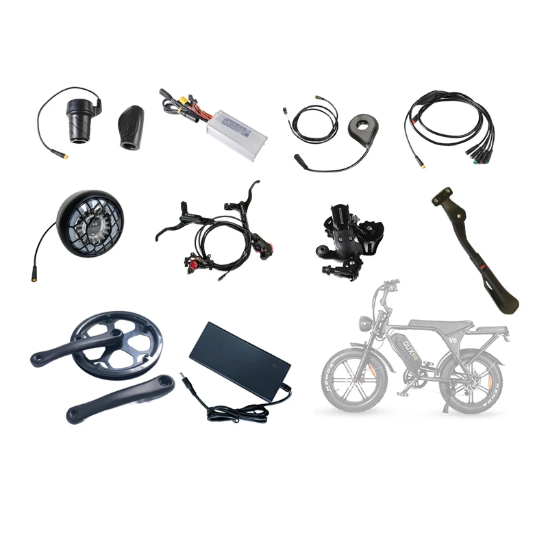 New Image Engros OUXI V8 E-Cykel Kit Erstatninger E-Cykel Controller LED Cykel Forlygte Elektrisk Cykel Batterioplader
