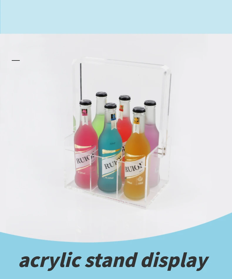 Source Factory Wholesale Clear Acrylic Stand Display Wine Display With
