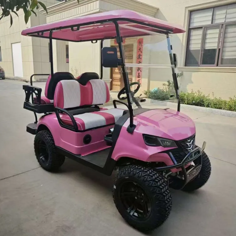 Seat Pink off Road Ezgo Type Petrol Golf Buggy